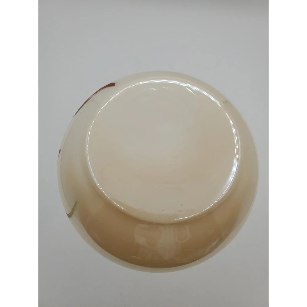Vtg Cambridge Cased Glass Iris Vase 9